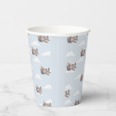 タイムフライ、青い飛行機旅行 紙コップ (右)