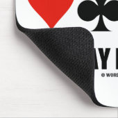 タイムブリッジ遊の全滅（4枚のカードスーツ） マウスパッド (コーナー)