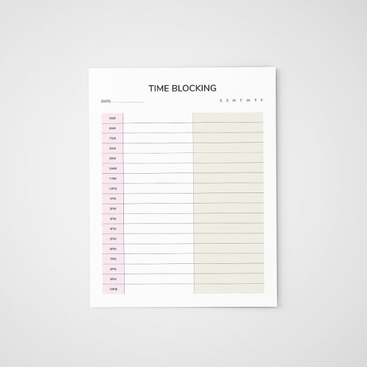 タイムブロッキングプランナー ノートパッド
