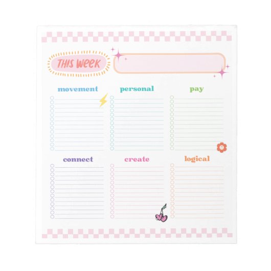 タイムブロック計画パッド ノートパッド (正面)