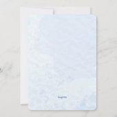 タイムベビーシャワーのクジラ 招待状 (裏面)