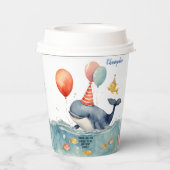 タイムボーイズ誕生日パーティーの鯨 紙コップ (裏面)