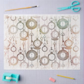 タイムポケットの時計と鍵の切り離し 薄葉紙 (クラフト)