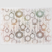 タイムポケットの時計と鍵の切り離し 薄葉紙 (正面)