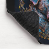 タイムポータルを介してBull Mastiffピア マウスパッド (コーナー)