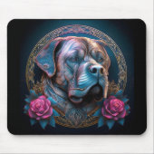 タイムポータルを介してBull Mastiffピア マウスパッド (正面)