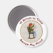 タイムマグネットのステッチ マグネット (正面/裏面)