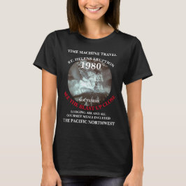 タイムマシンでセントヘレンズ山 1980年噴火 2045 Tシャツ