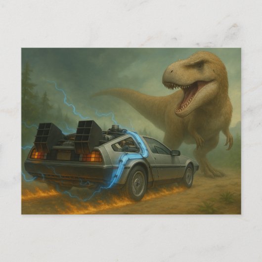 タイムマシンの移動 ポストカード (正面)