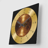 タイムマシンクロック～ Golden Electric Planet～* ～ スクエア壁時計 (傾斜)