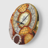 タイムマシンラウンドアクリル時計 ラージ壁時計 (傾斜)