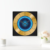 タイムマシン時計~インドの星~タイムトラベル~ スクエア壁時計 (ホーム)