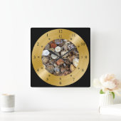 タイムマシン時計~宇宙/時間連続体~ スクエア壁時計 (ホーム)