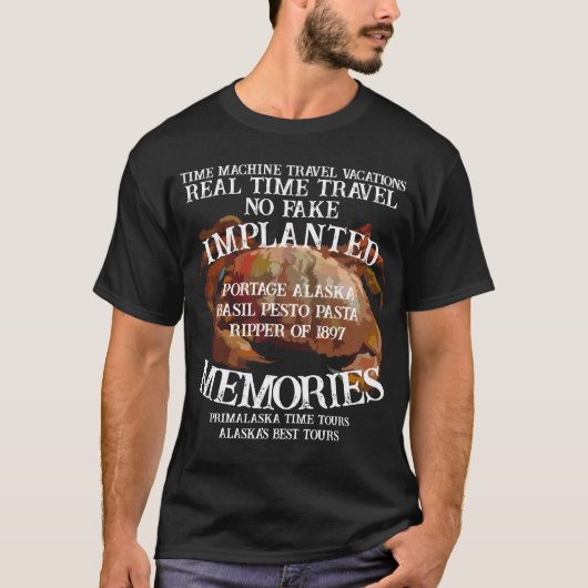タイムマシン1897ペストリッパー殺人事件アラスカ Tシャツ (正面)