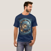タイムマシン、タイムトラベル、～宇宙/時間の連続* Tシャツ (正面フル)