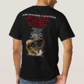 タイムマシン トラベル パリ解放 ドリンク Tシャツ (裏面)