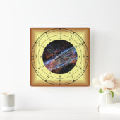 タイムマシン～ベール星雲～タイムポータル～ スクエア壁時計 (ホーム)