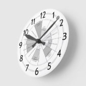 タイムマシン ラウンド壁時計 (傾斜)