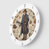 タイムマシン ラージ壁時計 (傾斜)