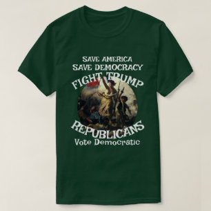 タイムマシン 共和党 選挙 投票 トランプ Tシャツ
