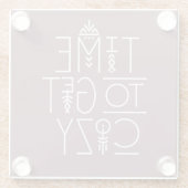 タイムモダン・トゥ・ザ・コージーデザイン ガラスコースター (裏面)