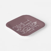 タイムモダン・トゥ・ザ・コージーデザイン ペーパープレート (傾斜あり)