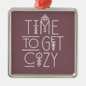 タイムモダン・トゥ・ザ・コージーデザイン メタルオーナメント (正面)