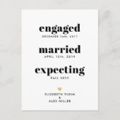 タイムラおもしろいイン妊娠告知1枚の写真 案内ポストカード (正面)