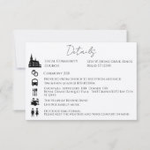 タイムラインのイベントハートリーフツリーエンクロージャの順序 招待状 (正面)