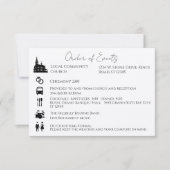 タイムラインのイベントハートリーフツリーエンクロージャの順序 招待状 (正面)