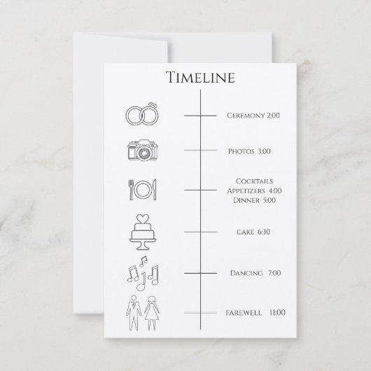 タイムラインの順序イベントハートリーフツリープログラム 招待状 (正面)