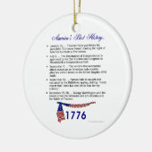 タイムライン1776年 セラミックオーナメント (左)