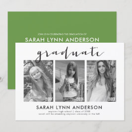 タイムライン3 フォト 卒業パーティー 招待状