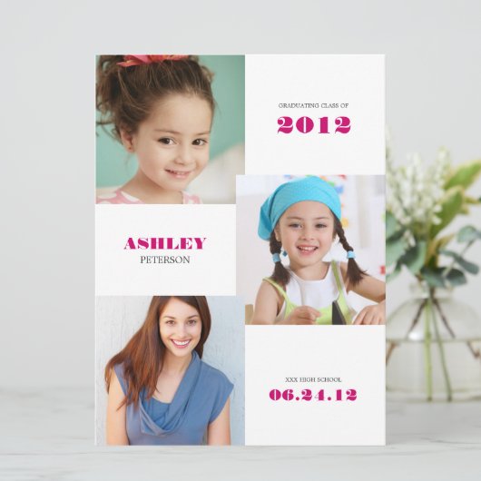 タイムラインXL写真の卒業発表 案内状 (スタンド正面)