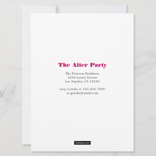 タイムラインXL写真の卒業発表 案内状 (裏面)