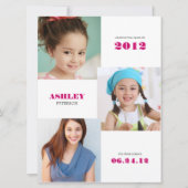 タイムラインXL写真の卒業発表 案内状 (正面)