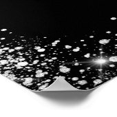 タイムライ結婚ンプログラム黒銀白色 ポスター (角)