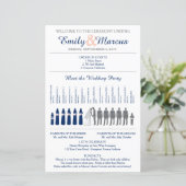 タイムラシンプルイン付きシルエット結婚式 プログラム (スタンド正面)