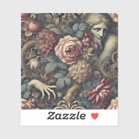 タイムラプス – ゴシックフローラ枕 シール (シート)