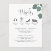 タイムラ結婚インの詳細Eucalyptus挿入 エンクロージャーカード (正面)