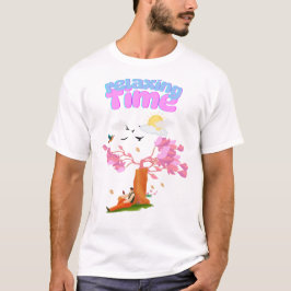 タイムリラックスマンTシャツ – Peace Garden Desig Tシャツ