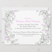 タイムリースアートブライダルシャワー招待状 招待状 (裏面)