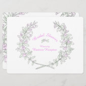 タイムリースアートブライダルシャワー招待状 招待状 (正面/裏面)