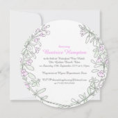 タイムリースアートラウンドブライダルシャワー招待状 招待状 (裏面)