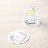 タイムリースパーソナライズされたブライダルシャワーコースター ラウンドペーパーコースター (インサイチュ)