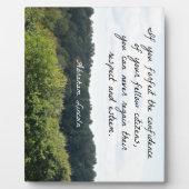 タイムリー引用文バイエイブラハム・リンカーン フォトプラーク (正面)