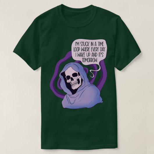 タイムループに陥る Tシャツ (デザイン正面)