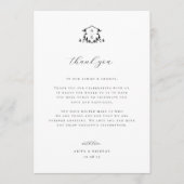 タイムレスつる植物クレスト披露宴ありがとう プログラム (正面)