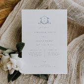 タイムレスつる植物ダスティブルークレストリハーサルディナー 案内状