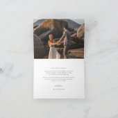 タイムレスつる植物モノグラム結婚クレストの写真 サンキューカード (内部)